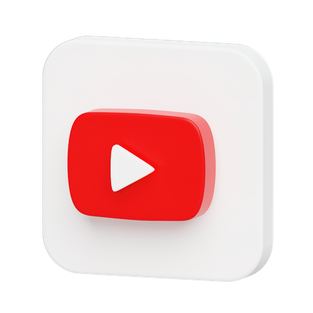 Free Logo YouTube  3D Illustration