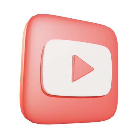 Free YouTube  3D Icon