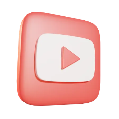 Free YouTube  3D Icon