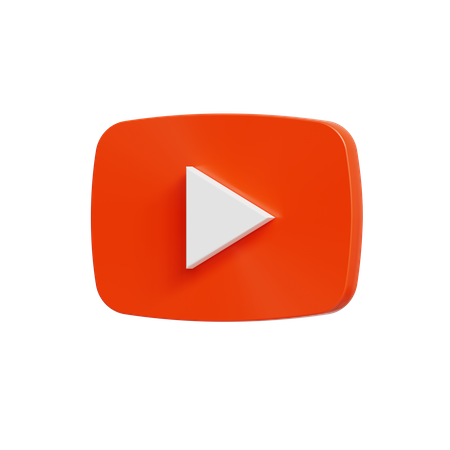 Free Youtube  3D Icon