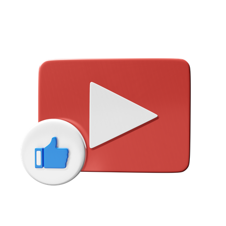 Free Gefällt mir auf YouTube  3D Icon