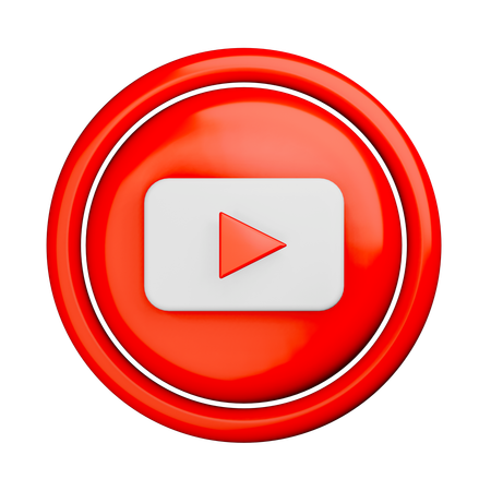 Free Youtube Logo  3D Icon