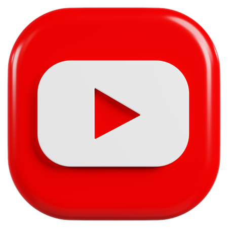 Free YouTube Logo 3D Icon