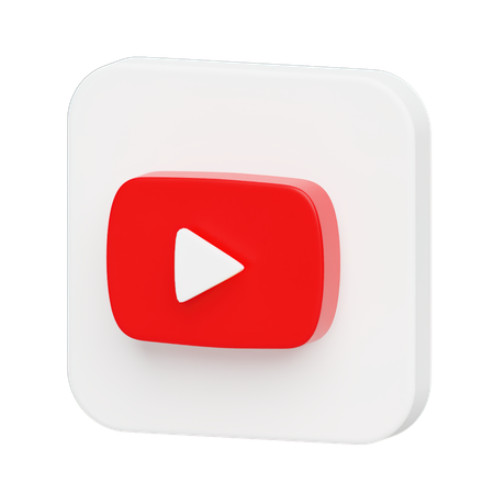 Free Youtube Logo  3D Illustration