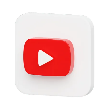Free Youtube Logo  3D Illustration