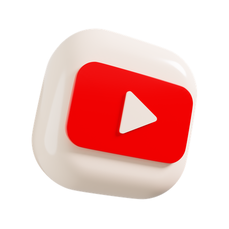 Free Youtube Logo  3D Icon