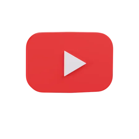 Free Youtube logo  3D Icon
