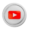 logotipo blanco de youtube