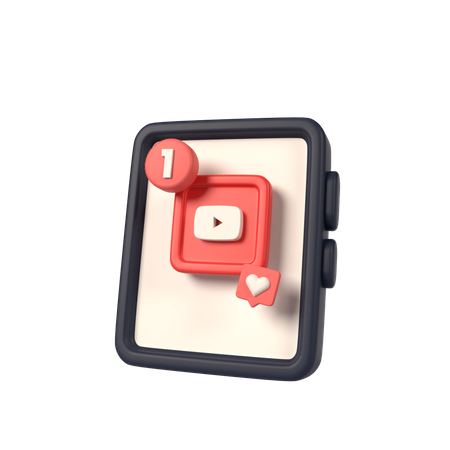 Free Youtube With Hanphone  3D Icon