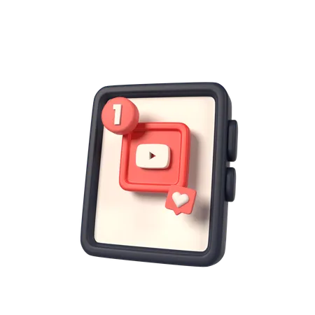 Free Youtube With Hanphone  3D Icon