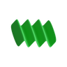 zigzag shape 3d illustration