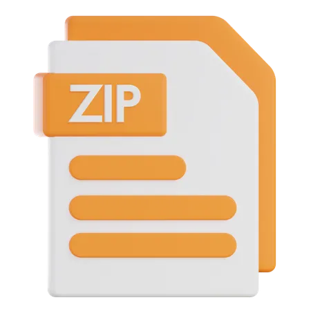 Free ZIP File  3D Icon