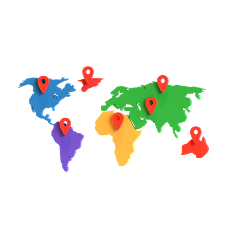 Geographical Location 3D Icon