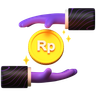 free 3d rupiah coin payment 