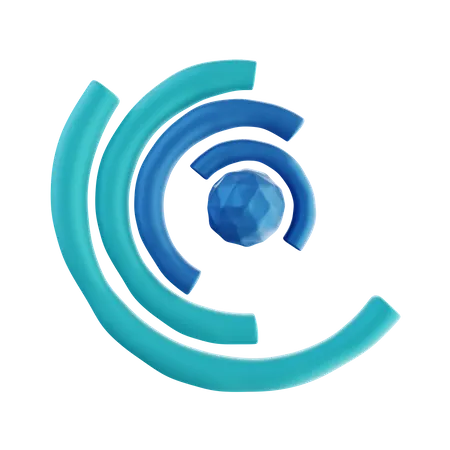 Half Circle 3D Illustration