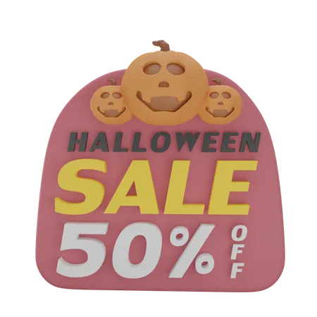 Halloween Discount 3D Icon