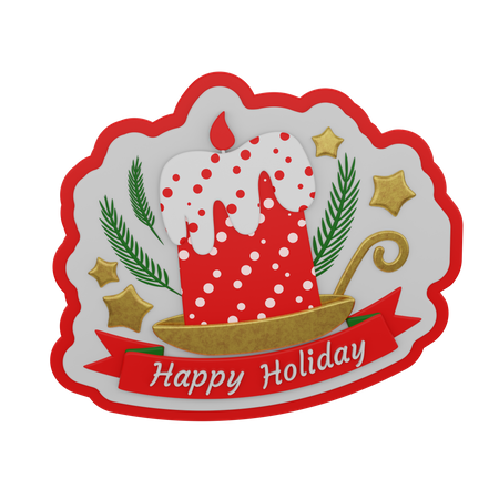 Happy Holiday 3D Illustration