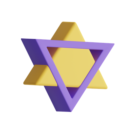Hexagram 3D Illustration