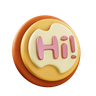 3d hi emoji