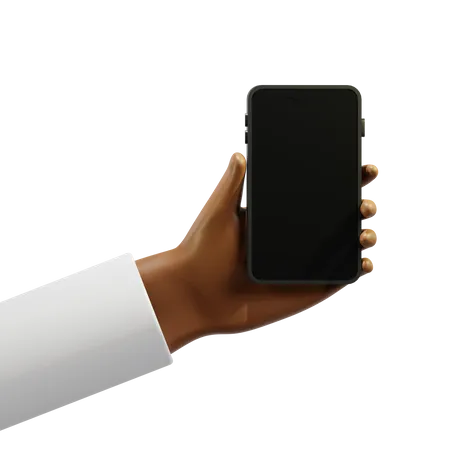 Holding Smartphone 3D Icon