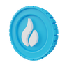 huobi coin 3d logo