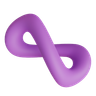3d infinity shape illustration