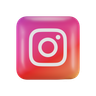 3d 3d instagram logo emoji