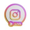 3d live on instagram emoji