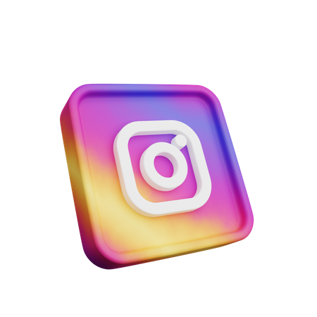Instagram Logo 3D Illustration