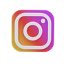 instagram logo 3d logo