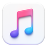 graphics of 3d mac os music logo