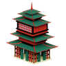3d japanese temple