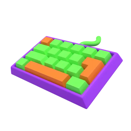 Keyboard 3D Illustration