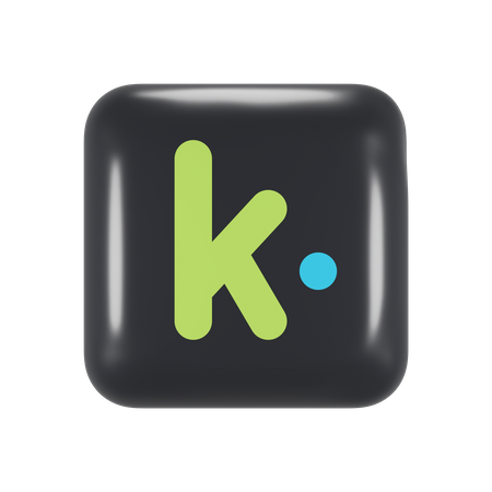 Kik Messenger 3D Illustration