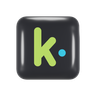 free 3d 3d kik logo 