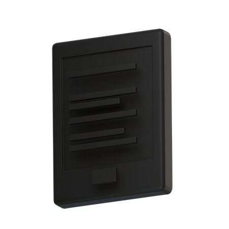 Kindle 3D Illustration