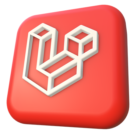 Laravel Framework Logo 3D Icon