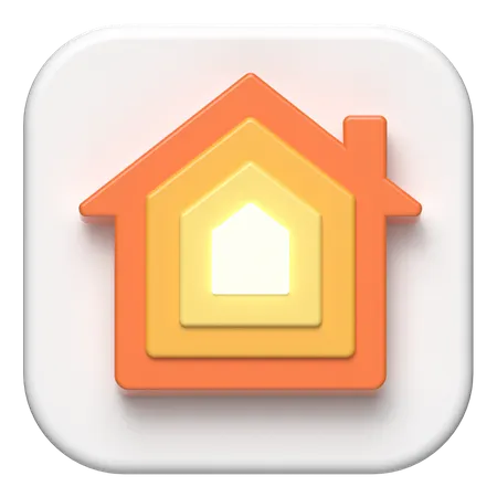 MacOS Home logo 3D Illustration