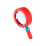 3d magnifying-glass emoji