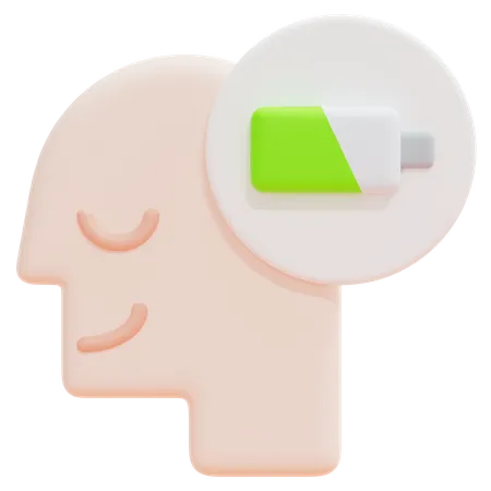 Mind Recharge 3D Icon