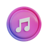 3d apple music logo