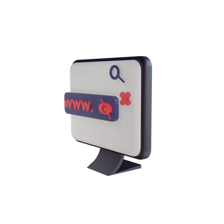 No Domain 3D Icon