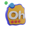 3d ohh emoji