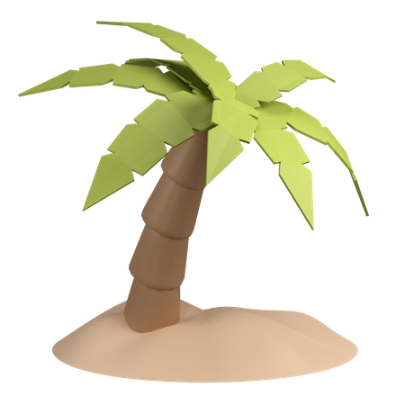 Palm tree 3D Illustration