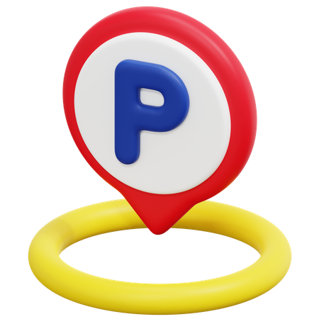 Parking Location 3D Icon