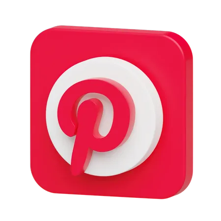 Pinterest Logo 3D Illustration