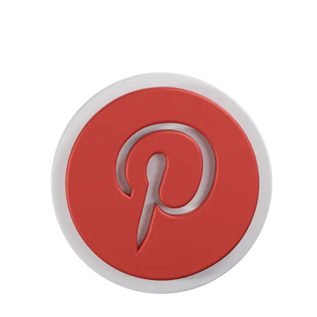 Pinterest logo 3D Icon