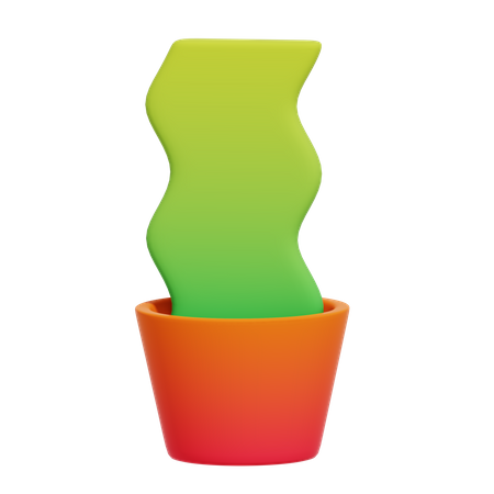 Plant Pot 3D Illustration