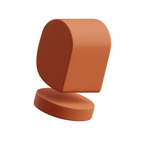 Pointed Cylinder Base 3D Icon