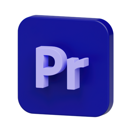 Premierepro Logo 3D Illustration